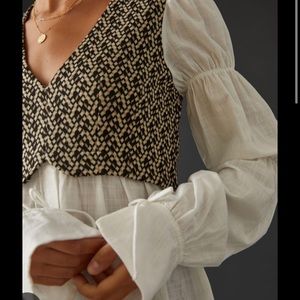 By Anthropologie | Vest/Blouse in one